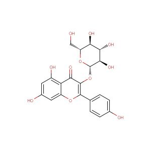 Astragalin(Synonyms: Astragaline; 3-Glucosylkaempferol; Kaempferol 3-beta-D-glucopyranoside)