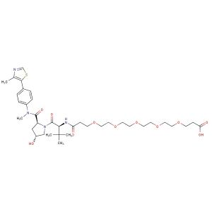 (S,R,S)-AHPC-PEG5-COOH(Synonyms: VH032-PEG5-COOH; VHL Ligand-Linker Conjugates 16; E3 Ligase Ligand-Linker Conjugates 58)
