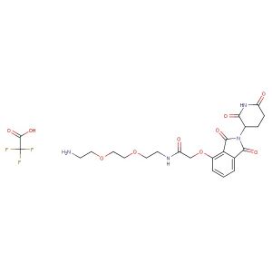 Thalidomide-O-amido-PEG2-C2-NH2 TFA  (Synonyms: Cereblon Ligand-Linker Conjugates 10 TFA; E3 Ligase Ligand-Linker Conjugates 24 TFA)