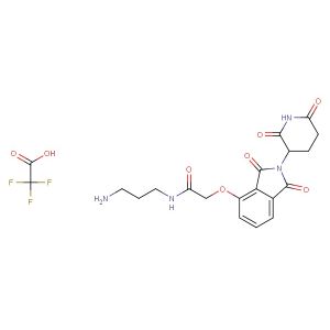 Thalidomide-O-amido-C3-NH2 TFA(Synonyms: Cereblon Ligand-Linker Conjugates 16 TFA; E3 Ligase Ligand-Linker Conjugates 52 TFA)