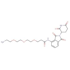 Pomalidomide-amido-PEG3-C2-NH2(Synonyms: Cereblon Ligand-Linker Conjugates 22; E3 ligase Ligand-Linker Conjugates 55)