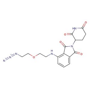 Pomalidomide-PEG1-C2-N3(Synonyms: Cereblon Ligand-Linker Conjugates 13; E3 ligase Ligand-Linker Conjugates 50)