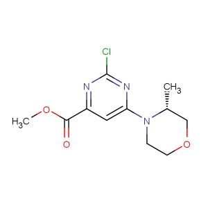 (R)-methyl 2-chloro-6-(3-methylmorpholino)pyrimidine-4-carboxylate