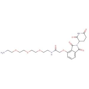 Thalidomide-O-amido-PEG3-C2-NH2(Synonyms: Cereblon Ligand-Linker Conjugates 3 ; E3 Ligase Ligand-Linker Conjugates 14)