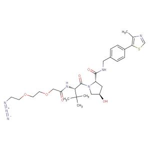 (S,R,S)-AHPC-PEG2-N3(Synonyms: VH032-PEG2-N3; VHL Ligand-Linker Conjugates 6; E3 ligase Ligand-Linker Conjugates 13)