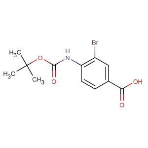 3-bromo-4-((tert-butoxycarbonyl)amino)benzoic acid