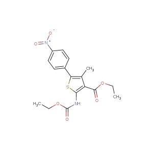 ethyl 2-((ethoxycarbonyl)amino)-4-methyl-5-(4-nitrophenyl)thiophene-3-carboxylate