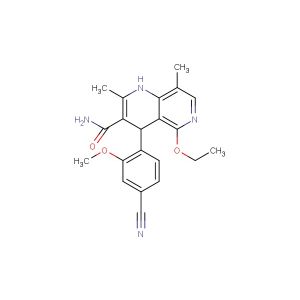 4-(4-cyano-2-methoxyphenyl)-5-ethoxy-2,8-dimethyl-1,4-dihydro-1,6-naphthyridine-3-carboxamide