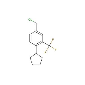 4-(chloromethyl)-1-cyclopentyl-2-(trifluoromethyl)benzene