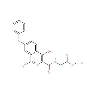 methyl 2-(4-hydroxy-1-methyl-7-phenoxyisoquinoline-3-carboxamido)acetate