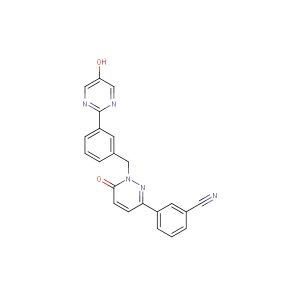 3-(1-(3-(5-hydroxypyrimidin-2-yl)benzyl)-6-oxo-1,6-dihydropyridazin-3-yl)benzonitrile
