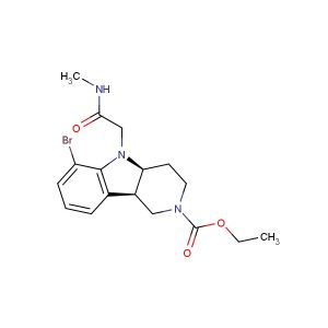 (4aS,9bR)-ethyl 6-bromo-5-(2-(methylamino)-2-oxoethyl)-3,4,4a,5-tetrahydro-1H-pyrido[4,3-b]indole-2(9bH)-carboxylate